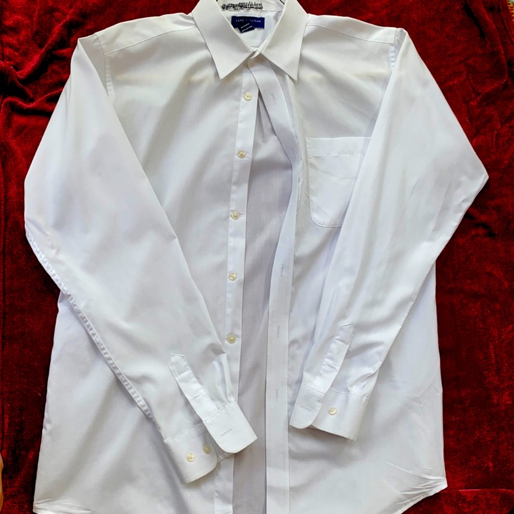 Lord & Taylor Boys size 20 dress white shirt